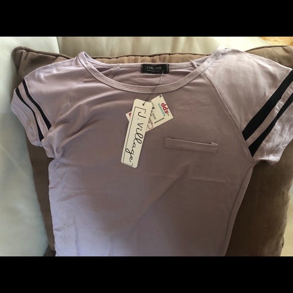 Purple T w/front pocket - Picture 3 of 3